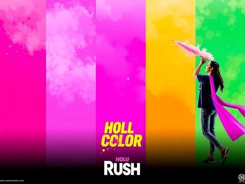 Holi Color Rush - Celebrating India's Regional Diversity Holi Color Rush showing different regional versions with diverse Indian cultural elements